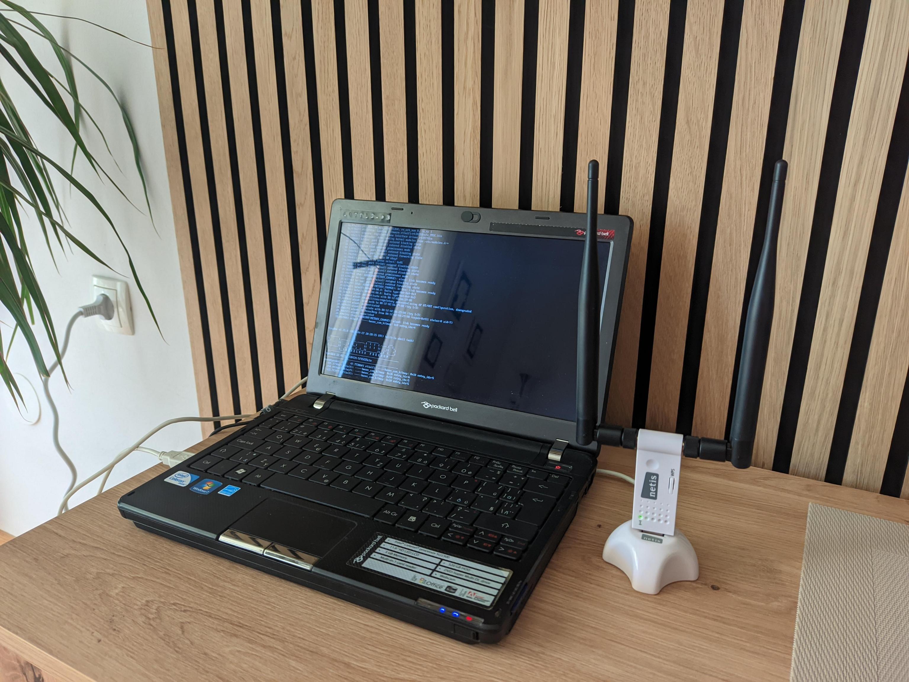 Picture of the running setup